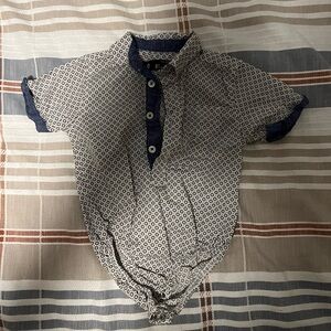 Ben Sherman Baby Boy Dress Shirt One-peice 6-9 Month
